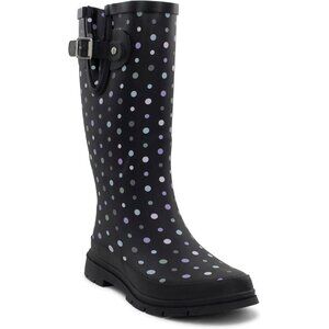 〽️Women's Ditsy Dot Western Chief Tall Waterproof Rain Outdoor Gardening Boots